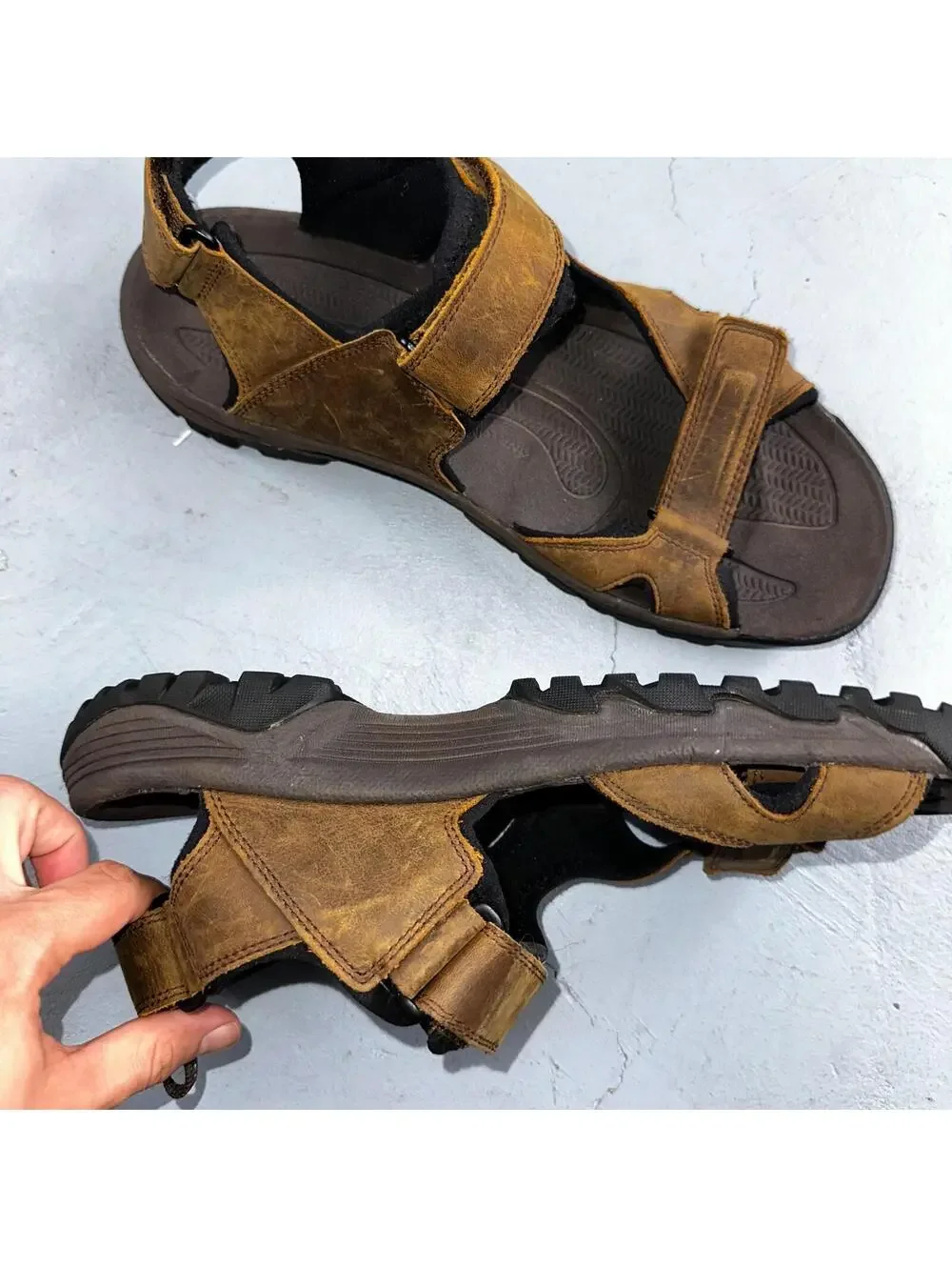 Keen US Mens Size 13 M Targhee III Open Toe Adjustable Waterproof Sandal Brown